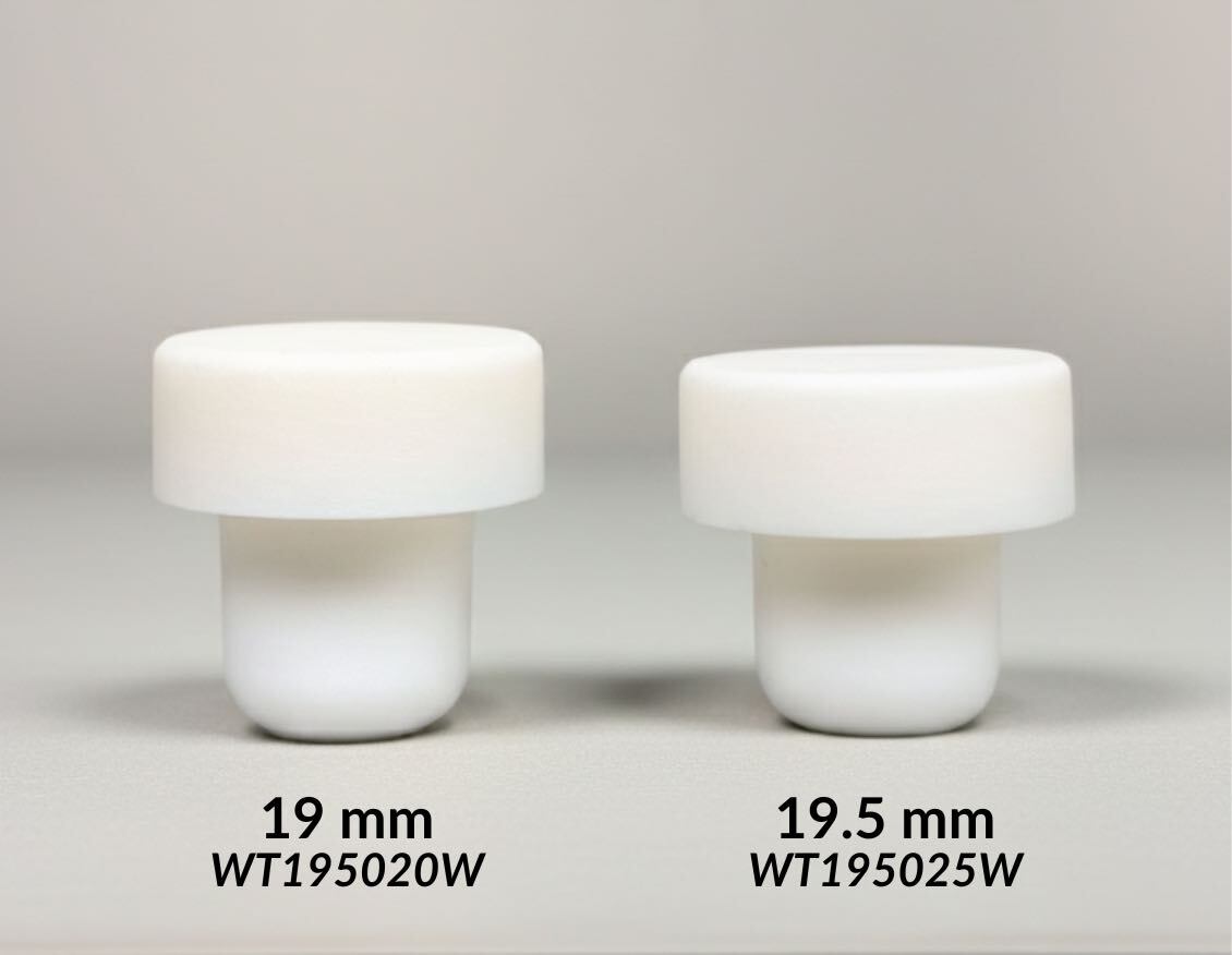 White synthetic bar tops for bottles