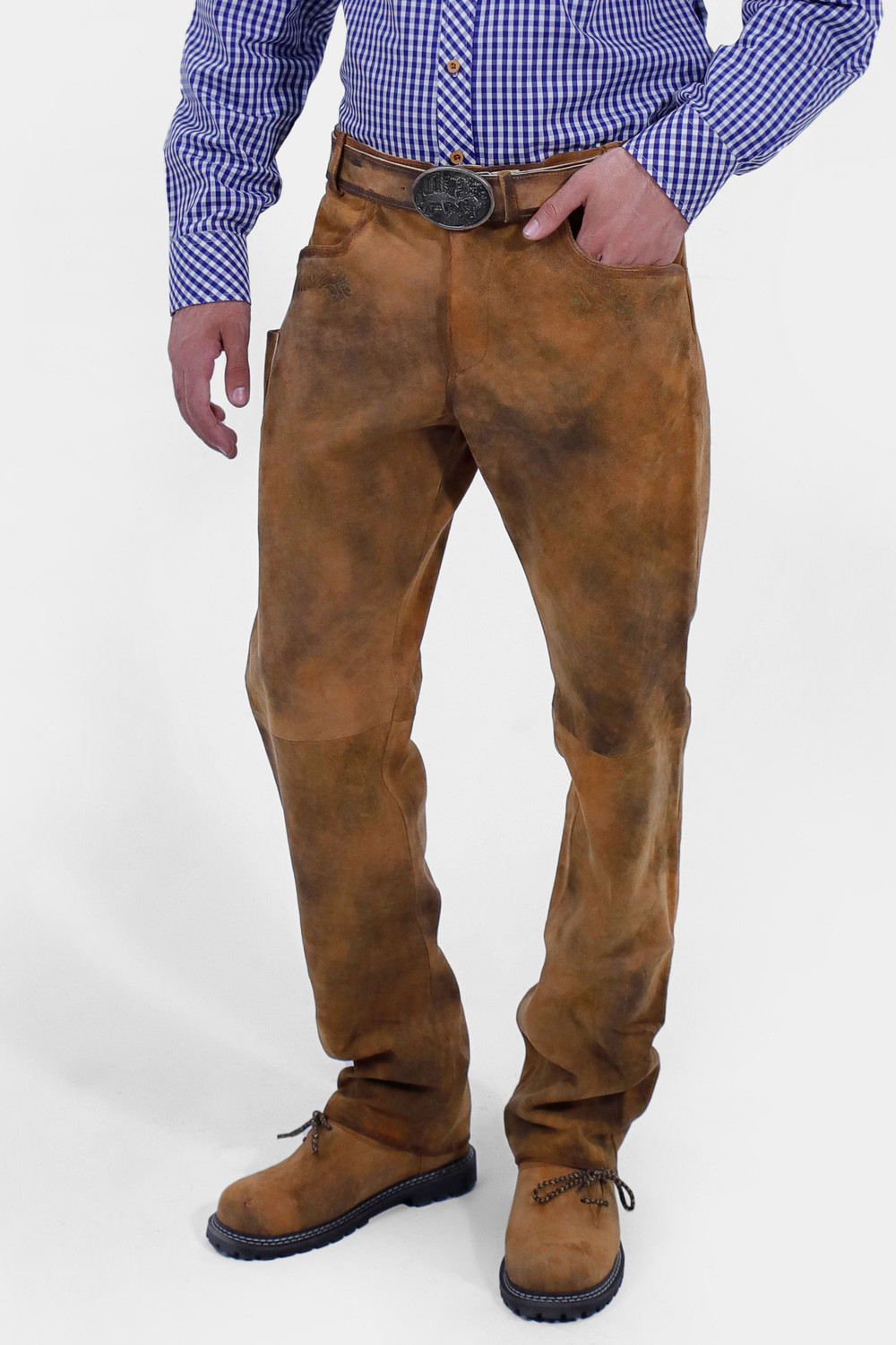 Ziller Alpine Style Full Length Lederhosen Pants