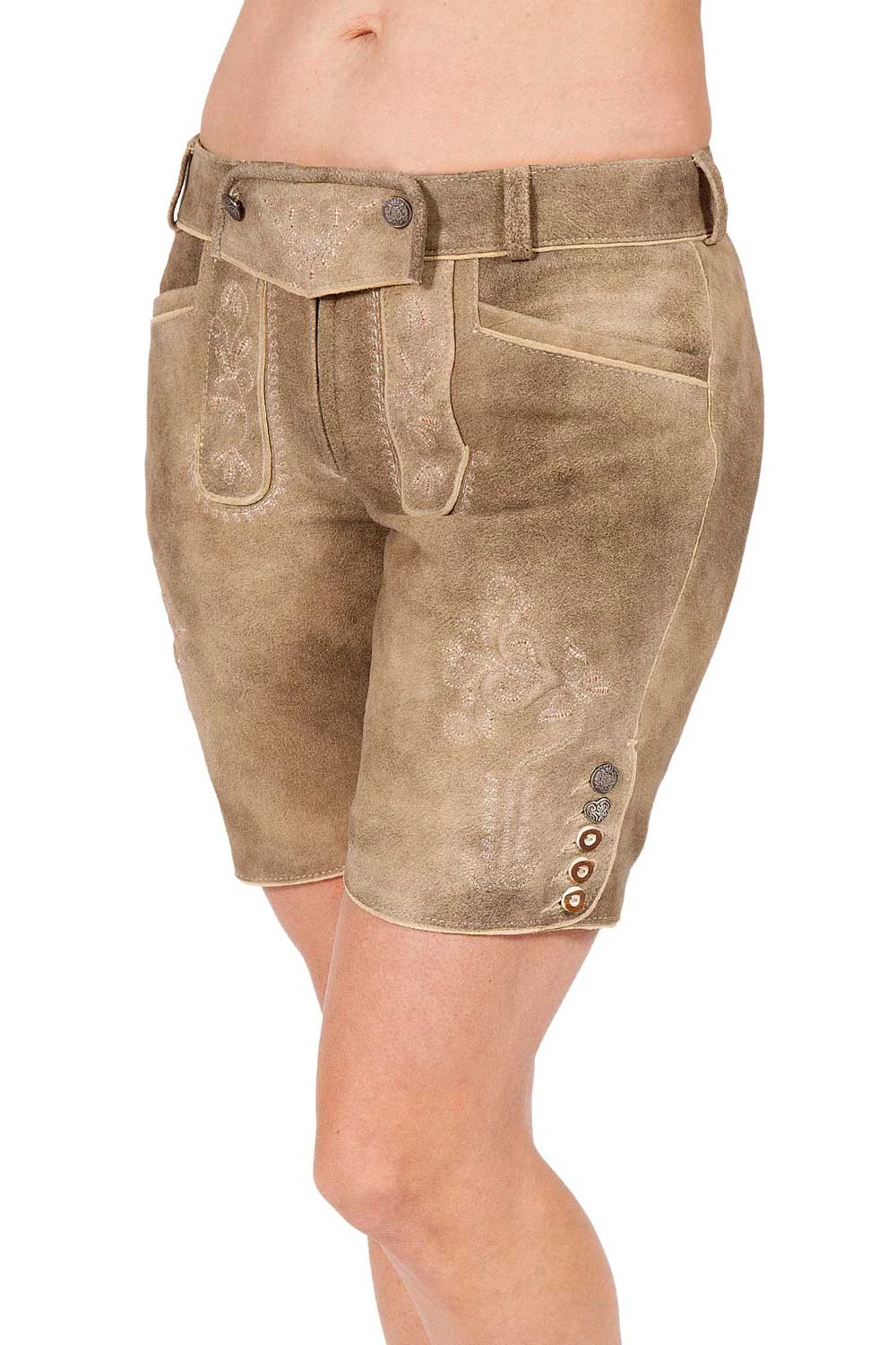 Short Lederhosen Women Kirchdorf in fenchel