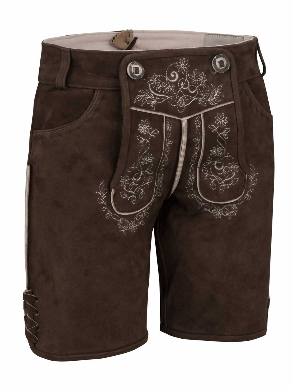 Short lederhosen Dalia in sand for women