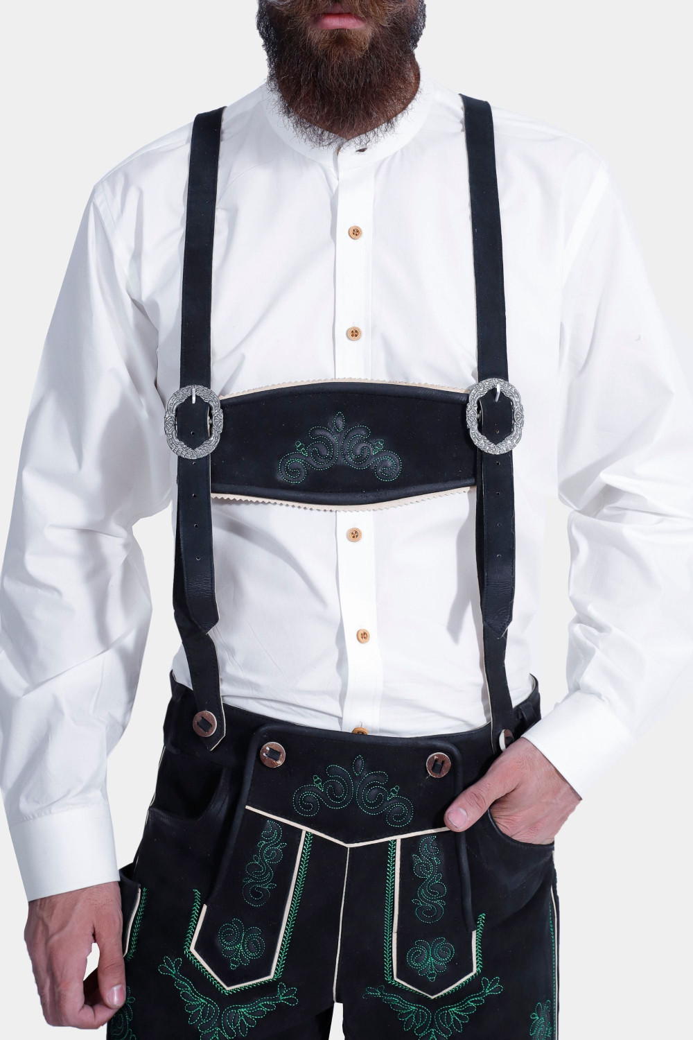 Mystic Green German Oktoberfest Suspender