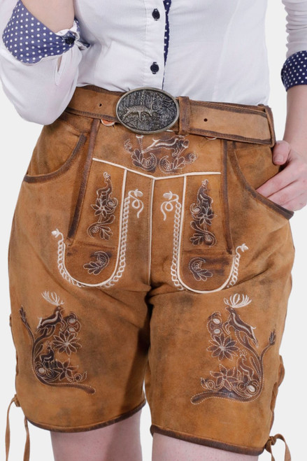 Hedy Lamarr Women Lederhosen Pants