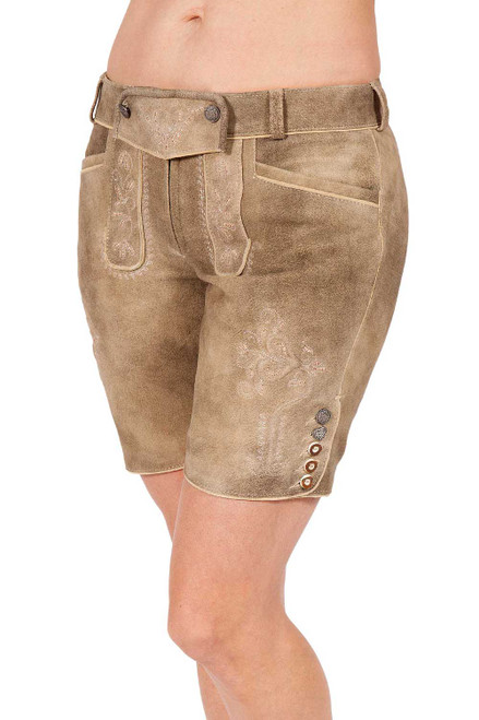 Short Lederhosen Women Kirchdorf in fenchel