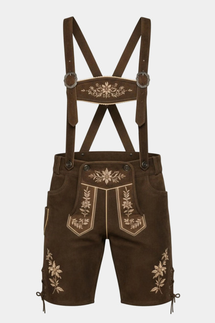 Kit Carson Dark Brown Lederhosen