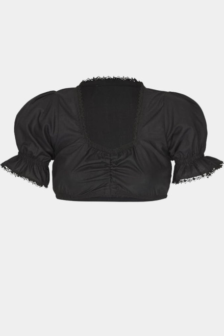Zooey Black Dirndl Blouse