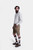 Side view of a man wearing Traditional Lederhosen Short Marco Beige