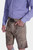 Side view of a man wearing Traditional Bavarian lederhosen, featuring intricate embroidery and front flap pockets, perfect for Oktoberfest celebrations and cultural events