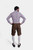 Rear view of a man in Rustic Maple Max Planck Lederhosen with intricate embroidery and versatile pockets.