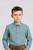 Ben Kids Green Cotton Check Shirt for boys featuring a classic Bavarian-inspired green check pattern, perfect for pairing with lederhosen, Oktoberfest, festivals, family events, and everyday wear.