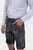 Close-up view of the intricate embroidery on the John Denver Lederhosen in Smoky Charcoal.