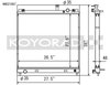 Koyo 04-13 Nissan Titan/Armade/QX56 5.6L V8 (Req. Trans Cooler) Radiator - HH021687 Photo - Primary