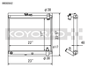 Koyo 86-88 Mazda RX-7 FC NA/Turbo (MT) Radiator - HH060642 Photo - Primary