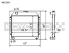 Koyo 71-74 Toyota Corolla 1.6L TE27/TE28/TS21 Manual Radiator - VH012825 Photo - Primary