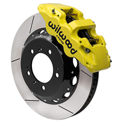 Wilwood 99-12 Porsche 911(996/997) Aero6 Front Brake Kit Slotted 14.00in Rotor W/Lines - Yellow - 140-17100-Y Photo - Primary
