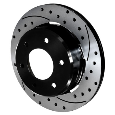 Wilwood 6x5.5 SRP Drilled Performance Rear Rotor & Hat R/H - Black - 160-16624-BK Photo - Primary
