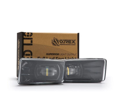 AlphaRex 07-13 Chevrolet Silverado/04-17 Tahoe DoubleTap Dual Color LED Proj Fog Lights - Wt/Ambr - 210008 Photo - Primary
