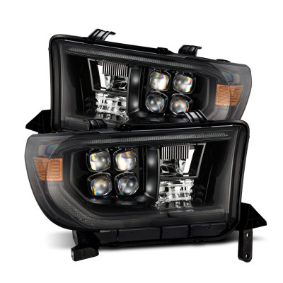 AlphaRex 07-13 Toyota Tundra NOVA LED Proj Headlights Alpha-Black w/Activ Light/Seq Signal/DRL - 880820 Photo - Primary