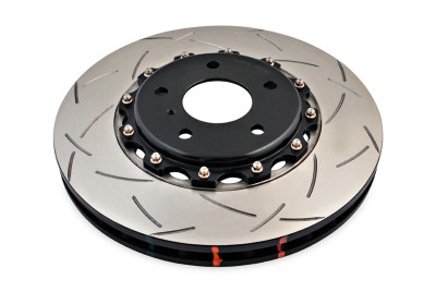 DBA 03-07 350Z / 03-04 G35 w/ Brembo Front Slotted 5000 Series 2 Piece Rotor Assembled w/ Black Hat - DBA5600BLKS Photo - Primary