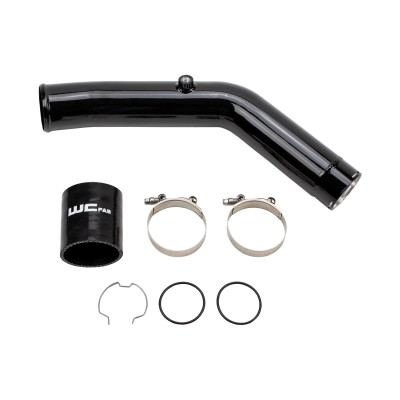 Wehrli 23-24 Ford 6.7L HO Power Stroke 3in Hot Side Intercooler Pipe - Gloss Black - WCF100308-GB Photo - Primary