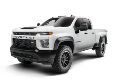 Husky Liners 20-25 Chevrolet Silverado 2500 HD Extend-A-Fender Flares 4pc - Blk - 2804986 Photo - Primary