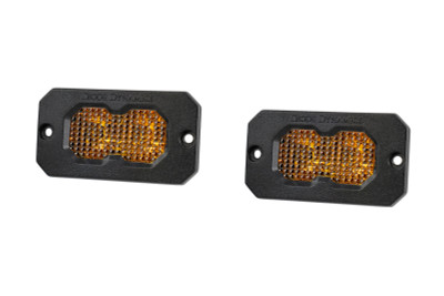 Diode Dynamics C2 2.0 Sport Yellow Flood Flush ABL (Pair) - DD8121P Photo - Primary