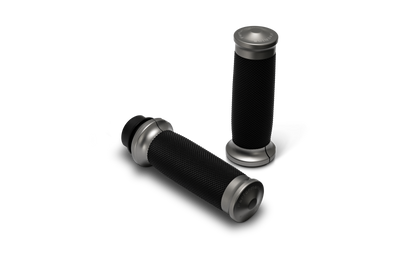 Performance Machine  08-23 Touring, 16-24 Softail TBW  Contour Handle Grip Set - Gun Metal Gray - 0063-2104M-GU User 1