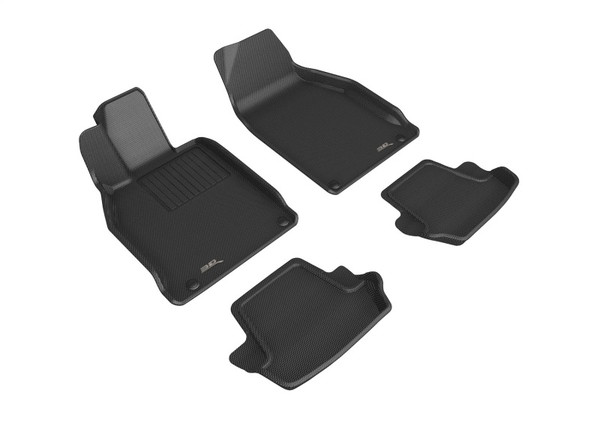 3D MAXpider 12-19 Porsche 911 Carrera/Convertible/S/4/4S (991/991.2) Kagu 1st 2nd Row - Set (Black) - L1PO02101509
