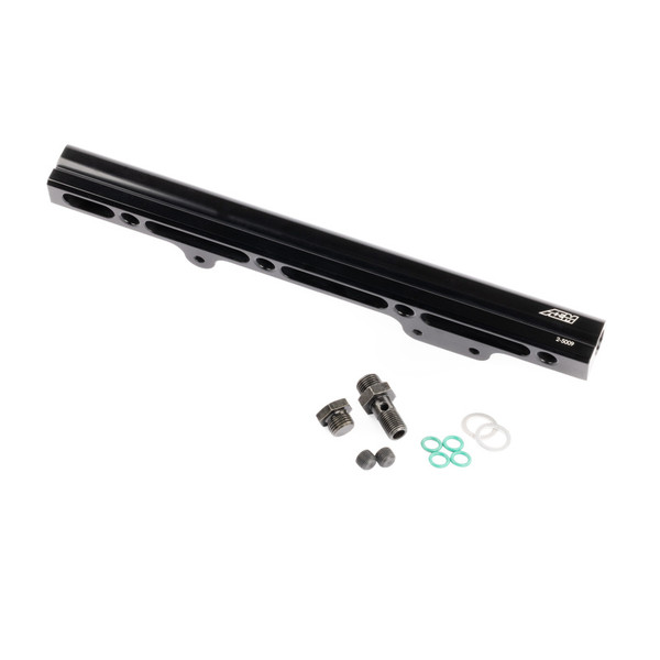AEM 96-00 Civic CX/DX/LX/EX & 96-97 Del Sol S/Si Black Fuel Rail - 25-109BK