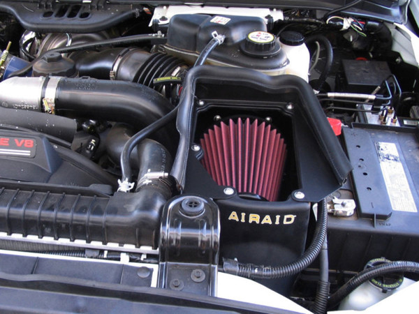 Airaid 03-07 Ford Power Stroke 6.0L Diesel MXP Intake System w/o Tube (Oiled / Red Media) - 400-131-1