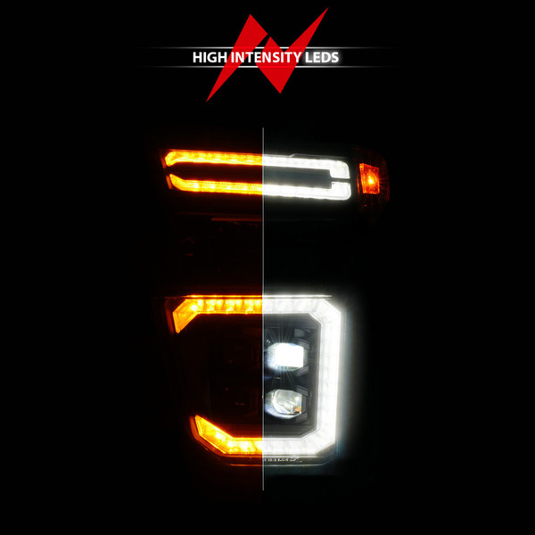 ANZO Z-Series 20-23 Chevy Silverado 2500/3500 Z-Series Full LED Proj Headlights Black - Pass. Side - 111619X-R