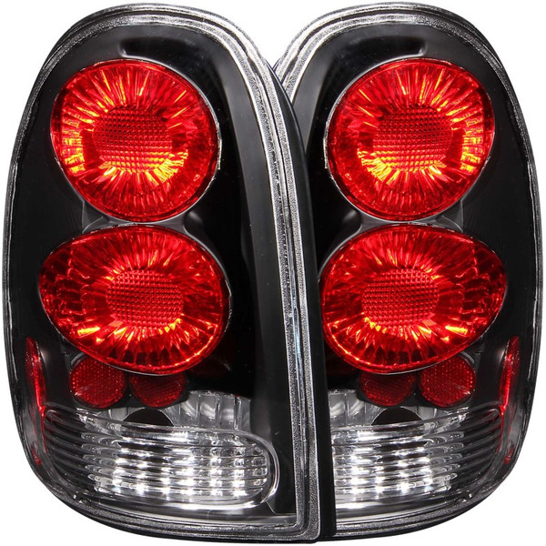 ANZO 1996-2000 Chrysler Voyager Taillights Black - 211039