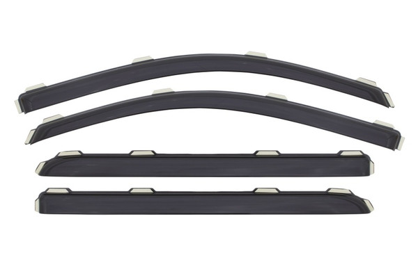 AVS 15-18 Chevy Silverado 2500 Crew Cab Ventvisor Front & Rear Window Deflectors 4pc - Smoke - 194536