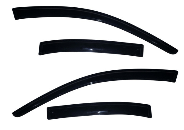 AVS 13-15 Chevy Malibu Ventvisor Outside Mount Window Deflectors 4pc - Smoke - 94362