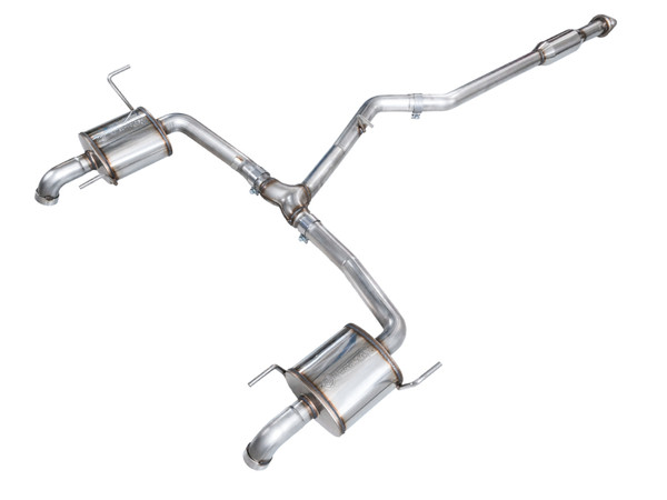 AWE 20-25 Subaru Outback (Wilderness & XT) 0FG Catback Exhaust w/Dual BashGuards - 3015-38246