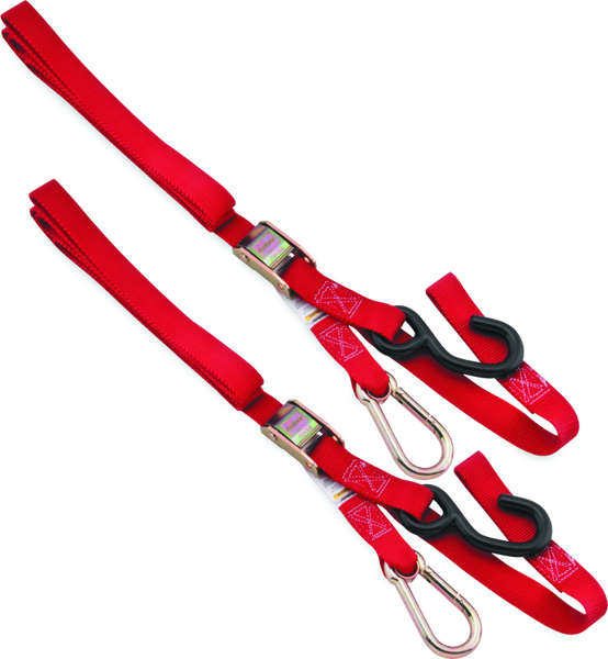 BikeMaster Tiedown Carabiner Softhook - Red - 100536