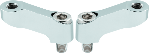 BikeMaster Mirror Extension 10mm Pair - Chrome - 152462