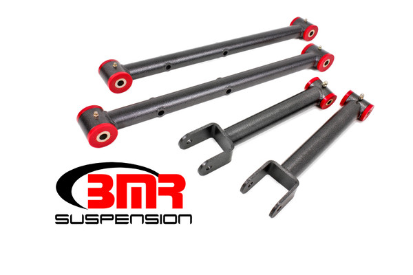 BMR 64-67 A-Body Non-Adj. Rear Suspension Kit - Black Hammertone - RSK001H
