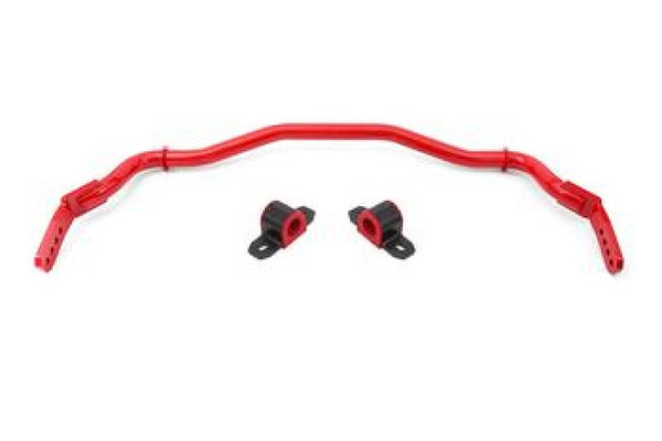 BMR 15-22 S550 Mustang Sway Bar Kit Front Hollow 38mm 3-Hole Adjustable Red - SB764R