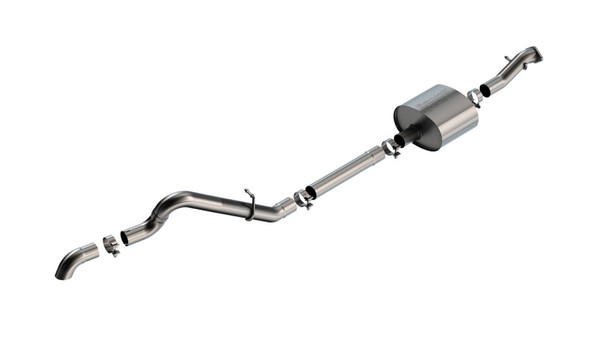 Borla 21-22 Ford Bronco 2.7L 2DR/4DR T-304 Stainless Steel Cat-Back S-Type Exhaust - Brushed - 140902