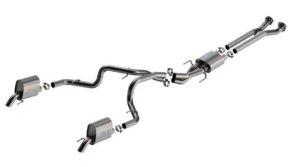 Borla 23-24 Jeep Grand Wagoneer 3.0L I6 Turbo 2.75in S-Type Turndown Tip Catback Exhaust - 140976