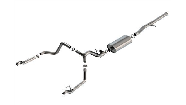 Borla 2024 Chevy Silverado 1500 6.2L V8 Touring Catback Exhaust (Use Fact Fascia Tips) - 140990