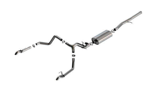 Borla 2024 Chevrolet/GMC 1500 ZR2 & AT4X 6.2L V8 4WD 4DR Touring Catback Exhaust w/ Turndown Tips - 141002