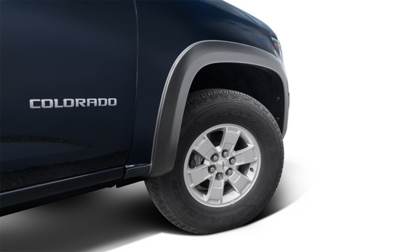 Bushwacker 15-19 Chevy Colorado (Excl. ZR2) OE Style Fender Flares 2pc Front - Black - 40143-02