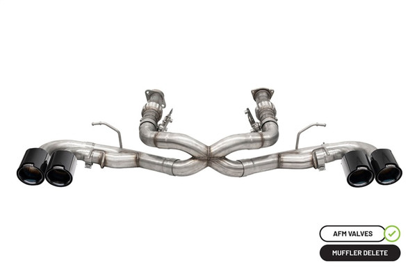 Corsa 20-25 Chevrolet Corvette C8 RWD 3in Xtreme Cat-Back Exhaust w/4.5in Carbon Fiber Black PVD Tip - 21102CFBLK