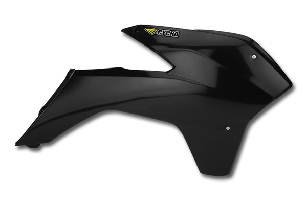 Cycra 13-15 KTM 125 SX Powerflow Radiator Shrouds - Black - 1CYC-1899-12