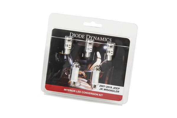 Diode Dynamics Wrangler JK 4dr Interior Kit Stage 1 - Cool - White - DD0363