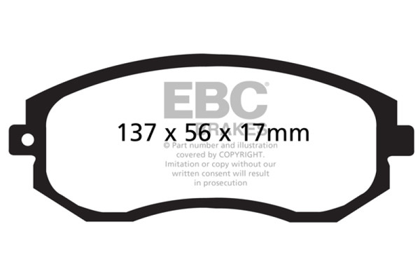 EBC 12+ Scion FR-S 2 Greenstuff Front Brake Pads - DP21884