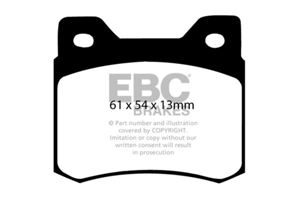EBC 84-86 Mercedes-Benz 190/190E 2.3 Greenstuff Rear Brake Pads - DP2464