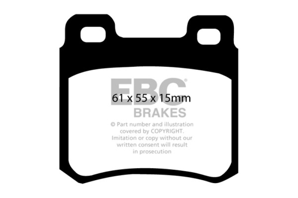EBC 94-95 Mercedes-Benz C220 (W202) 2.2 Greenstuff Rear Brake Pads - DP2671