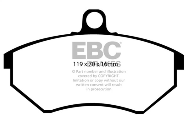 EBC 94 Volkswagen Cabriolet 1.8 Greenstuff Front Brake Pads - DP2841